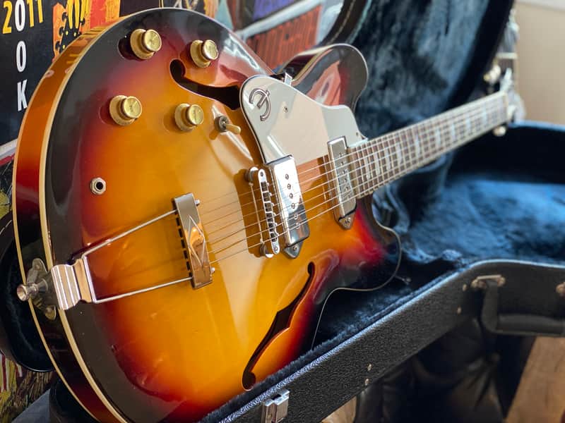Epiphone Scarce Left Handed 1999 Casino Electric Guitar Antique Sunburst Finish Peerless Factory Korea w/ OHSC & Docs LEFTY! image 1