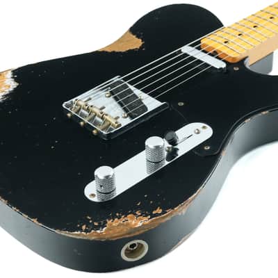 Fender Custom Shop Double Esquire Roasted Pine Relic Black 2022 image 11