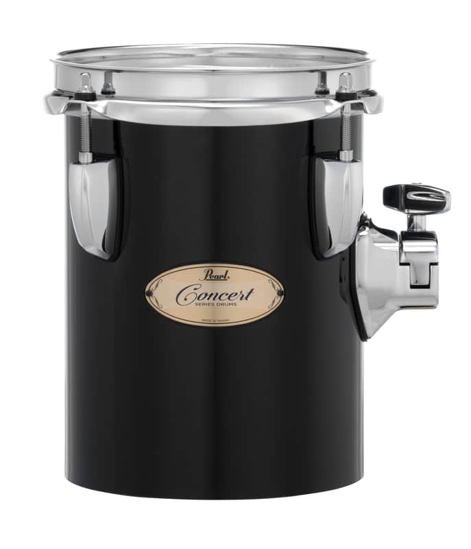 Pearl 6"x8" Concert Gabon Mahogany Single Head Tom W/bt3 & 7/8" Receiver, Midnight Black (PTE06/C46) image 1