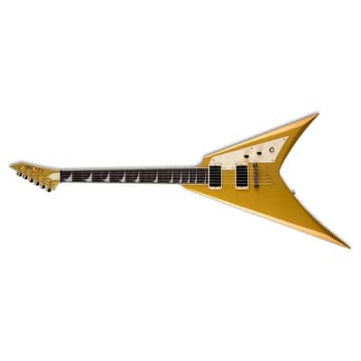 ESP KH-V Kirk Hammett Signature Series 6-String Electric Guitar with Macassar Ebony Fingerboard, Includes Deluxe Hardshell Case (Right-Handed, Metallic Gold) image 4