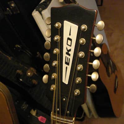 EKO Ranger 12-String Vintage Acoustic Guitar Made in Italy with Chip Case image 3