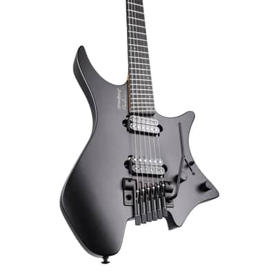 Strandberg Boden Metal NX 6 Tremolo Headless Multi-Scale Guitar w/ Gig Bag - Black Granite image 3