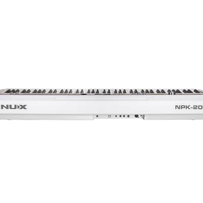 NUX NPK-20 88-Key Portable Digital Piano with Dual-Mode Bluetooth - White image 3