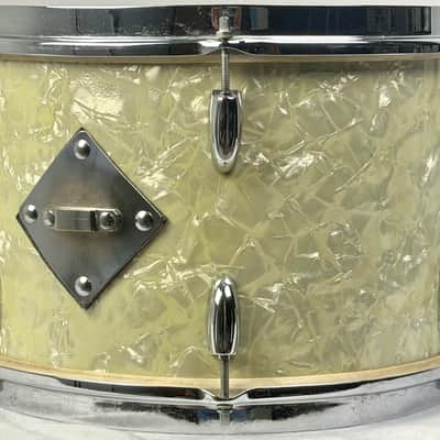 Gretsch 20/13/16/6.5x14" 1951 Round Badge 3-Ply Drum Set - White Marine Pearl image 22