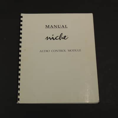 Niche Audio Control Module Manual image 1