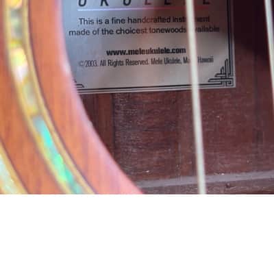 Mele Handmade Solid Mahogany 4-String Ukulele Abalone Inlay Maui Hawaii w/ Bag image 3