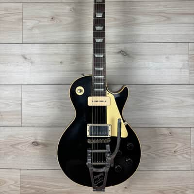 Gibson Custom Dealer Select 1956 Les Paul Standard Bigsby Electric Guitar - Ebony image 2