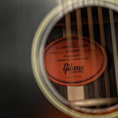 Gibson 1936 Advanced Jumbo - Vintage Sunburst image 10