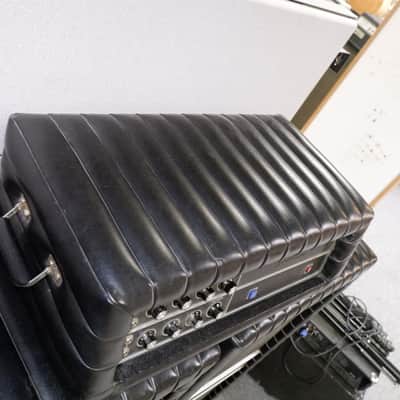 Kustom Stack K250-1 Bass Head Kustom 1-18B Cabinet and Kustom X1-18B Cabinet with Audio Power Module Early-mid 1970's - Black Tuck & Roll Naugahyde image 7