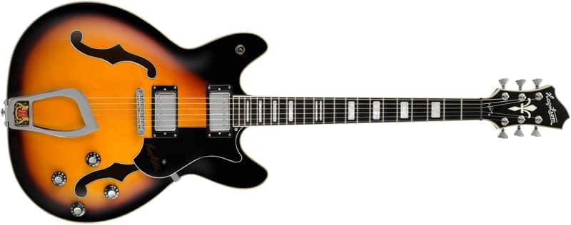 hagstrom viking tobacco sunburst Hagstrom Electric Guitar Viking Semi-Hollowbody Tobacco Sunburst