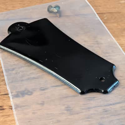Guild Truss Rod Cover With Original Screws Vintage 1970s Black image 3
