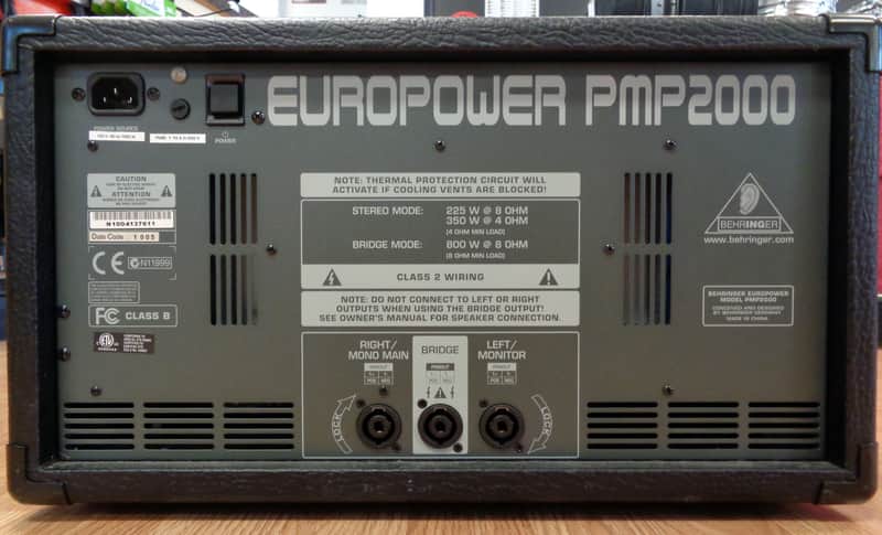 Behringer Europower PMP2000 Powered Mixer PA | Reverb