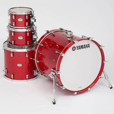 Yamaha Absolute Hybrid Maple 4 Piece Drum Shell Pack 22" Bass Drum (Red Autumn) Restock Deal image 2