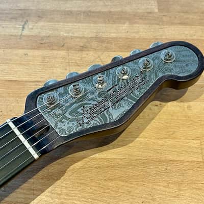 James Trussart Paisley Engraved SteelTopCaster 2026 - Satin Black Nitro + Case image 4