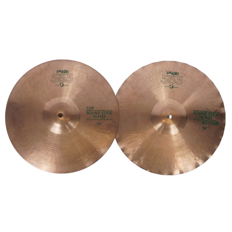 PAISTE | 505 | SOUND EDGE | 14" HI-HATS-14" image 1