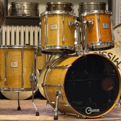 Pearl CZX Custom Z Birdseye Maple 18x22 16x16 12x12 13x13 Drum Kit image 1
