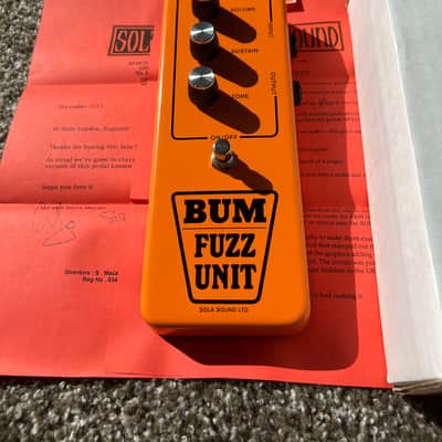 Sola Sound Bum Fuzz Unit 2015 - Orange image 1