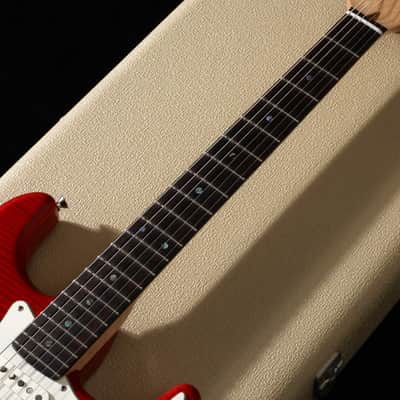 FENDER CUSTOM SHOP Custom Deluxe Stratocaster with Flame Maple Top, HSS, Candy Red [7586] (03/23) image 9
