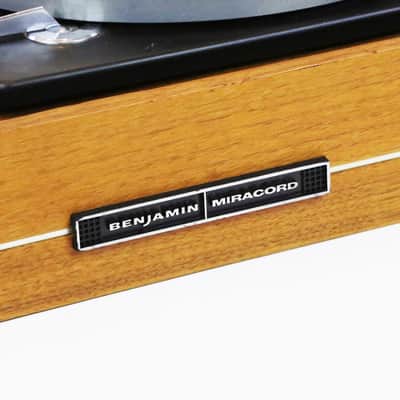 1960s Elac Miracord 50H Miraphon 50 Teak Case Smoked Gray Plastic Dust Cover Vintage Turntable Record Player HiFi Vinyl LP Clean with Manual image 9
