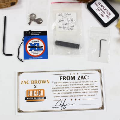 Schroeder WWII GI Radio Lane Guitar & Travel Guitar SET owned by Zac Brown Band image 10