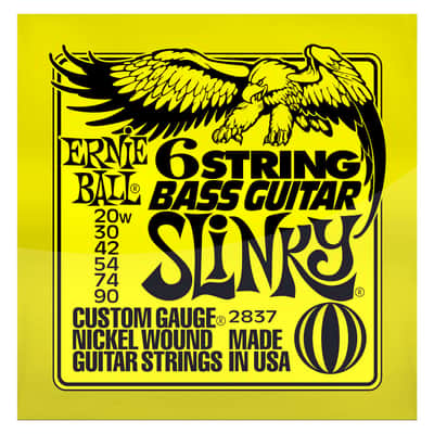 Ernie Ball 2837 Slinky 6-String Small Ball End 29 5/8 Scale Bass Guitar Strings