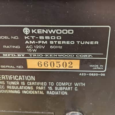 3 Pc. Kenwood Stereo System With Custom Wood Side Panels - KA-5700, KT-5500, KX-530 - See Description image 19