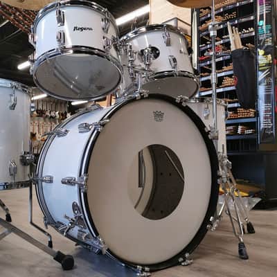 Rogers '70s 4 Pieces Drum Shell Kit, No Snare - White, Used image 19