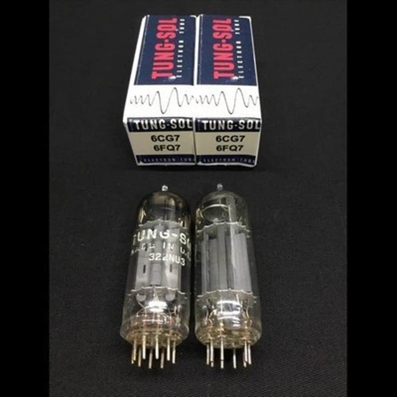 MATCHED PAIR TUNG SOL 6CG7 3 Plate (6FQ7) Vintage Audio VACUUM TUBES 10.9386 image 1