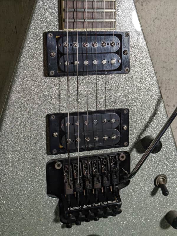 Grover Jackson King V 90's Silver Flake Made in Japan KV | Reverb