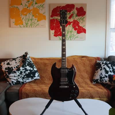 1970's Fernandes Greco SG "Lawsuit Era" Electric Guitar Dark Cherry image 2