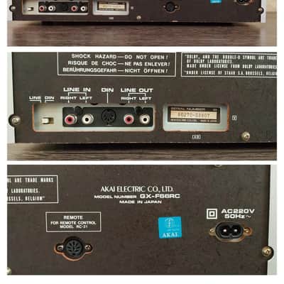 AKAI GX-F66RC Cassette Deck Auto Reverse 3-Head Dolby B/C Serviced Warranty image 9