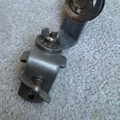 Slingerland Cloud Badge era Radio King Rack Tom Drum Arm Mount Part 30s - Nickel image 3