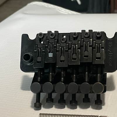 1980's Original Made in Germany Black Lefty Left-Handed Guitar Tremolo Bridge Vibrato & Arm image 4