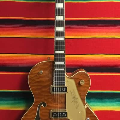 Gretsch G6120TGQM-56 Limited Edition Quilt Classic Chet Atkins 2023 - Roundup Orange Stain image 3