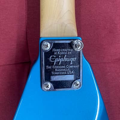 Epiphone Demon V Electric Guitar 2001/2002 - Metallic Blue image 14