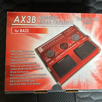 Korg ToneWorks AX3B Bass Modeling Signal Processor 2000s - Red image 2