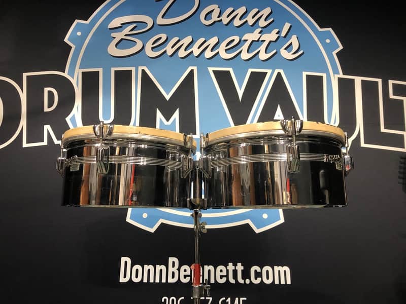 Rogers 1960s “Humberto Morales Model” 13”+14” Brass Timbales | Reverb