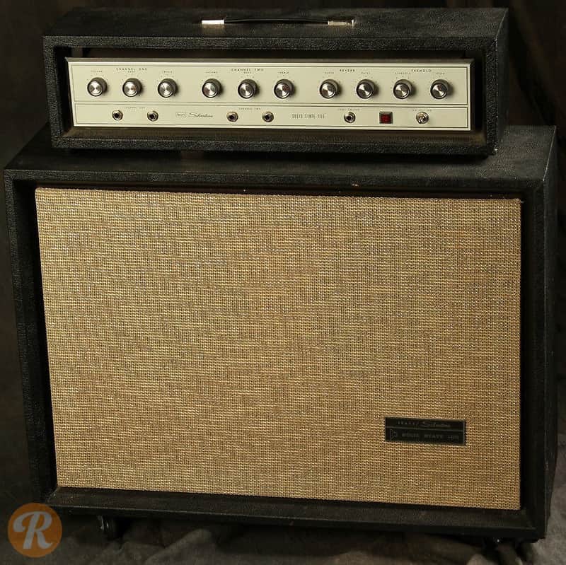 Silvertone Model 1464 Solid State 100 2x12 Piggyback image 1