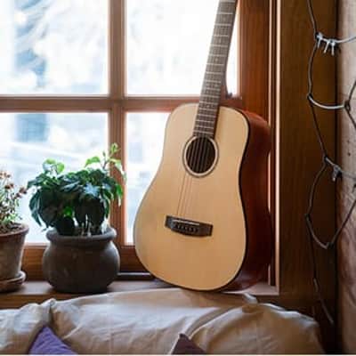 Discover Perfect Tone and Portability: Cort Standard ADMINI-OP 3/4 Spruce Top Guitar with Bag! image 3