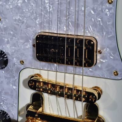 Custom 77 Lefty Lust For Life Deluxe Montana's Fate White Guitar - Hardshell Included image 4
