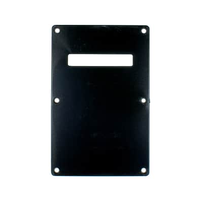 Cavity Cover Guitar Back Plate Fits Strat style , Black ,Smaller ABS version