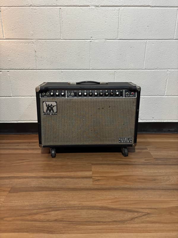 Music Man 210-HD One Thirty 2-Channel 130-Watt 2x10" Guitar Combo 1974 - Black image 1