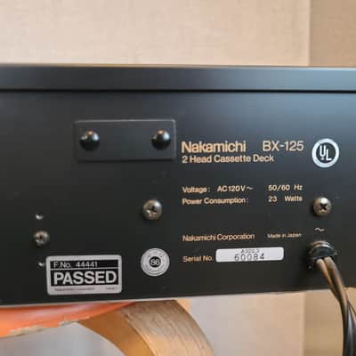 Nakamichi 2 Head Cassette Deck BX-125 image 8