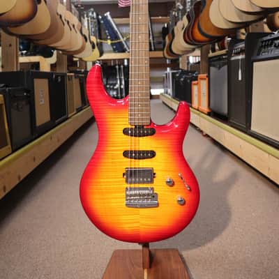 STERLING MUSIC MAN LUKE HSS HERITAGE CHERRY BURST ST-LK100HSS-HCB-R2-C ELECTRIC GUITAR image 1