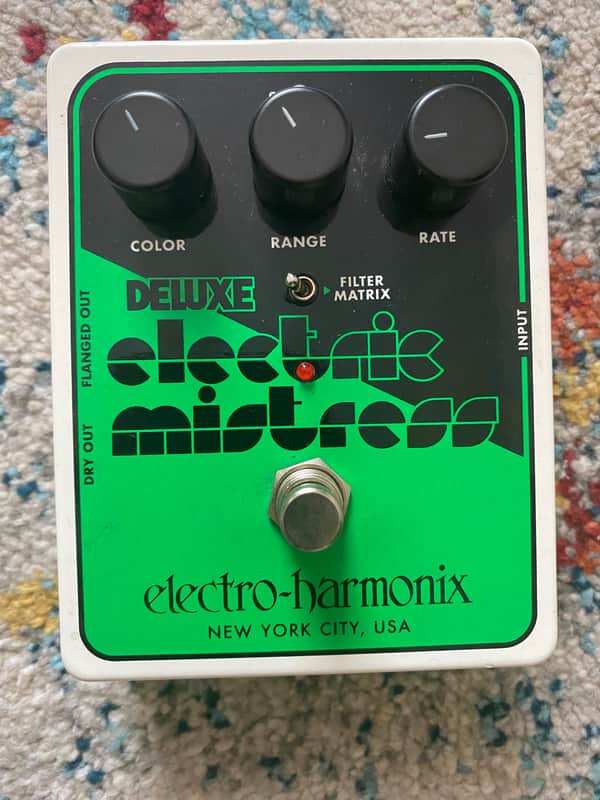 Electro-Harmonix Deluxe Electric Mistress XO Analog Flanger 2015 - 2023 - Black / Green image 1
