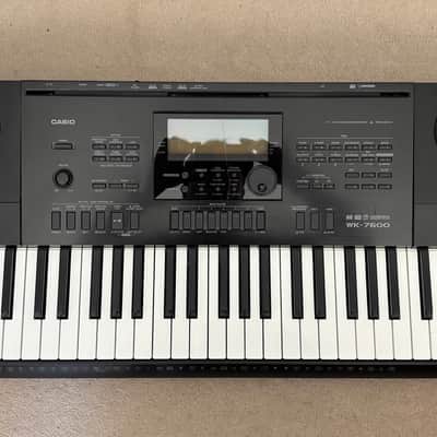 Casio WK-7600 76-Key Portable Workstation Keyboard 2010s - Black