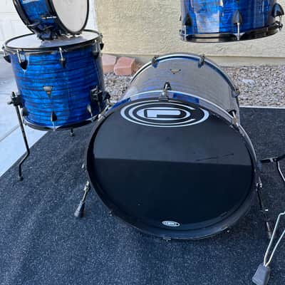 OCDP Venice - Blue Onyx 4 piece drum set Bass toms snare image 1