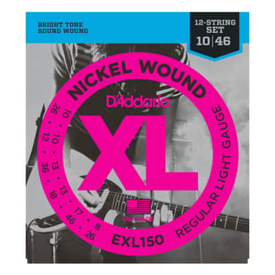 D'Addario EXL150 Regular Light 12-String 10-46 image 1