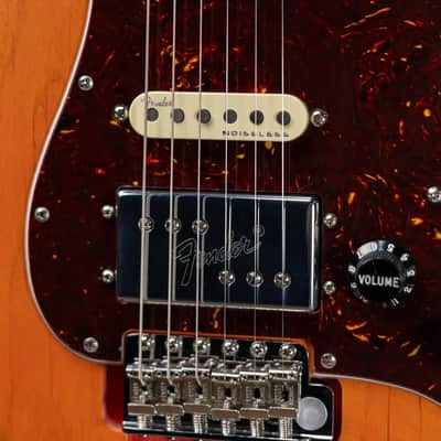 Fender Michael Landau Coma Stratocaster - Coma Red with Vintage-Style Navy Blue Hardshell Case - Demo image 10