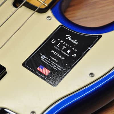 Fender American Ultra Jazz Bass - Cobra Blue image 11
